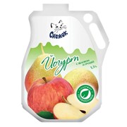 Йогурт питьевой с яблоком и грушей 1,5%, 900г фото