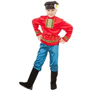 Карнавальный костюм для детей Пуговка Ванюша в картузе детский, 28 (110 см) фотография