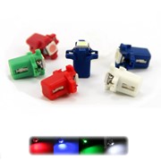 Led лампы T5 B8.3D 1SMD 5050 (Белый/Синий/Красный/Зеленый) для подсветки приборной панели фото