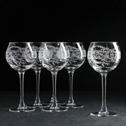 Набор бокалов для вина «Ассоль», 280 мл, с гравировкой, 6 шт фотография