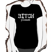 Женская футболка “BITCH please“ фото