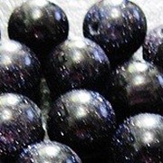 Авантюрин черный натуральный, бусина круглая - 6мм (1шт) фотография