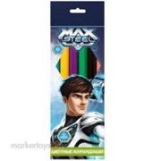 Карандаши цветные 6 цв. Max Steel 85812