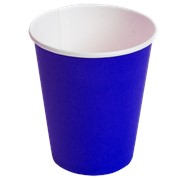 Бумажные стаканы для горячих и холодных напитков Синий 250 мл фото