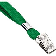 Держатель-шнур для бейджа Mega Label , 90см, с клипом, зеленый фото