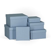 Коробка подарочная “Голубая“, квадратная, 150х150х50 мм, 4367 фото
