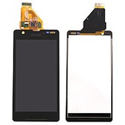 Дисплей с тачскрином для Sony Xperia ZR черный фотография