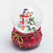Снежный шар Снеговик 15*10 см фотография