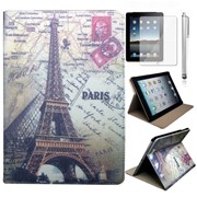 Чехол Эйфелева башня Париж iPad 4 3 2 + пленка + стилус фотография