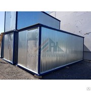 Блок контейнер металлический БК-02 6х2,4 м с перегородкой фото
