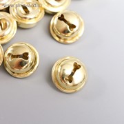 Набор декора для творчества “Колокольчики золото“ набор 24 шт 0,8х1,5х1,5 см фото