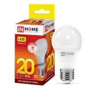 In Home Лампа светодиодная LED-A60-VC 20Вт 230В Е27 3000К 1800Лм IN HOME 4690612020297 фото