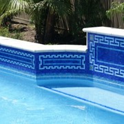 Мозаичный фриз для бассейна фото
