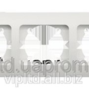 Рамка 3-а горизонтальная Zirve SilverLine черный с вставкой 501-1111-227 фотография
