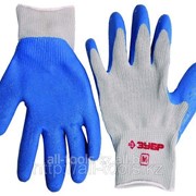 Перчатки Зубр Мастер рабочие с резиновым рельефным покрытием, размер XL Код: 11260-XL фото