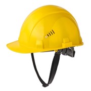 Каска защитная строительная ГОСТ EN 397-2012 СОМЗ-55 FavoriT желтая фотография