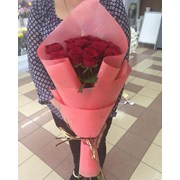15 красных роз 80 см фотография