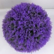 Искусственный декоративный шар фиол., d 35 см фото