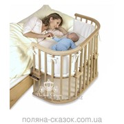 Приставная детская кроватка полукруглая Multi-bed макси! Ясень без красителей!
