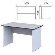 Стол письменный “Монолит“, 1200х700х750 мм, цвет серый, СМ1.11 фото