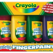3239 Crayola Смываемые краски для рисования пальцами фотография