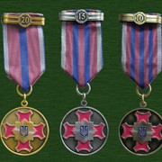 Медали "За 20...", "За 15..." и "За 10 лет добросовестной службы"