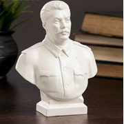 Бюст Сталин большой белый 7х12х16 см