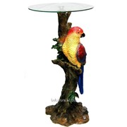 Стол-статуэтка декоративный “Попугай“ фотография