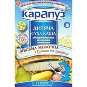 Каша Карапуз молочная овсяная с грушей, бананом, фотография