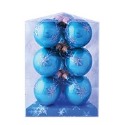 Набор новогодних шаров Оригинальный из 9 шаров фото