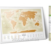 Скретч карта світу "Travel Map Gold World"