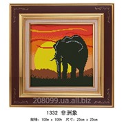 Набор для рисования камнями “Африканский слон“ 1332 фото