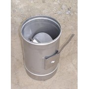 Регулятор тяги дымохода, нержавеющаяя сталь фото