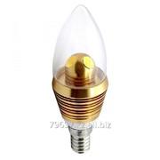 Светодиодная лампа LED C37-GD 4W 2700K 250LM 230V E14 фотография