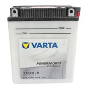 Аккумуляторная батарея VARTA МОТО YB12A-B 6СТ12 FP +элек. фото