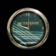 Настенные часы с логотипом фото