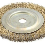 Щетка дисковая для шлиф маш, стальная, 16мм / 150мм Код:3518-150-16 фото