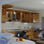 Мебель корпусная Кухни c использованием наших фасадов Ольха (светлая). Фасады ФМД2 фото