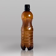 ПЭТ-бутылка коричневая 0,5 л фото