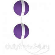 Фиолетово-белые вагинальные шарики Joyballs Bicolored фотография
