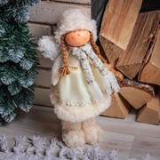 Кукла интерьерная “Девочка-ангелочек в меховых валенках“ 40 см фотография
