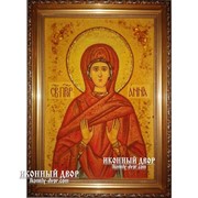 Именная Икона Анна Из Янтаря, цена, Украина Код товара: ОАнна фото
