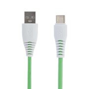 Кабель LuazON, Type-C - USB, 1 А, 1 м, зеленый фото
