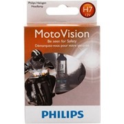 Лампочка авто 12v 55w Галогенная лампа Philips MotoVision H7 12V 55W (12972MVS1) фото