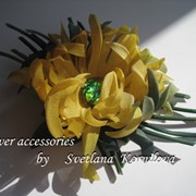 Брошь-заколка хризантема. фото