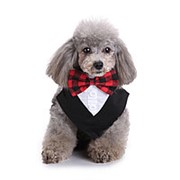 Формальный Собака Tuxedo Bandana Ties Регулируемый Neckerchief Pet Bow Tie для Свадебное Party фото
