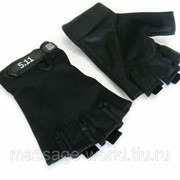 Перчатки тактические 5.11 (PL, открытые пальцы, р-р L, черные) фотография