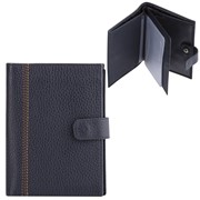 Бумажник водителя FABULA “Brooklyn“, натуральная кожа, отстрочка, 6 пластиковых карманов, синий, BV.8.BR фото