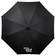 Зонт-трость «Осень хочется лета», черный фотография