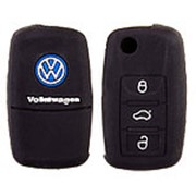 Чехол для ключа Volkswagen (3 кнопки силиконовый) фото